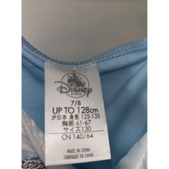 Disney Store Cinderella Costume Dress Up Halloween Princess Blue Gown Girl 7/8 - Picture 12 of 14